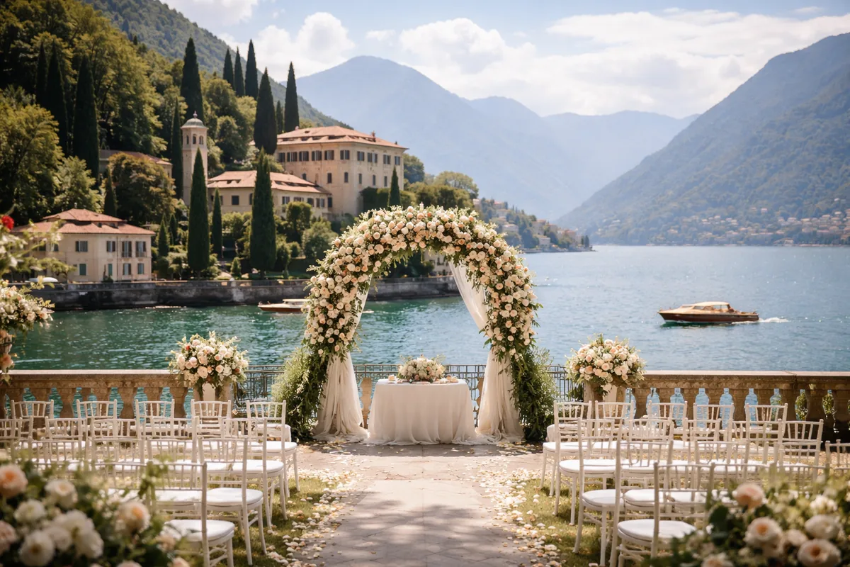 Comment planifier un mariage sur mesure au lac de Côme dans une ville historique